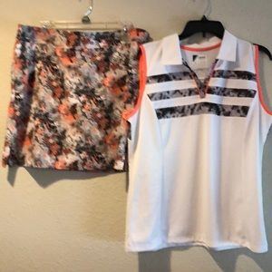 Skort and matching sleeveless top